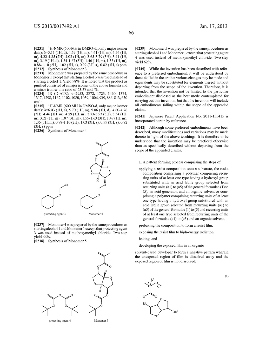 PATTERNING PROCESS AND RESIST COMPOSITIONAANM Hatakeyama; JunAACI Joetsu-shiAACO JPAAGP Hatakeyama; Jun Joetsu-shi JPAANM Hasegawa; KojiAACI Joetsu-shiAACO JPAAGP Hasegawa; Koji Joetsu-shi JPAANM Katayama; KazuhiroAACI Joetsu-shiAACO JPAAGP Katayama; Kazuhiro Joetsu-shi JP - diagram, schematic, and image 79