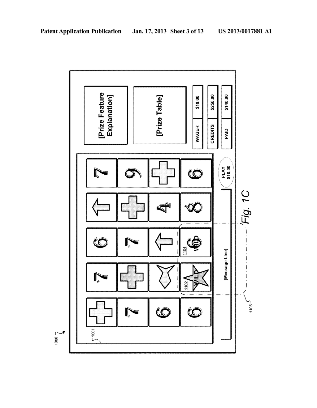 SLOT MACHINE GAME WITH ENHANCED WILD SYMBOL FEATURESAANM Watkins; Brian AlexanderAACI AustinAAST TXAACO USAAGP Watkins; Brian Alexander Austin TX US - diagram, schematic, and image 04