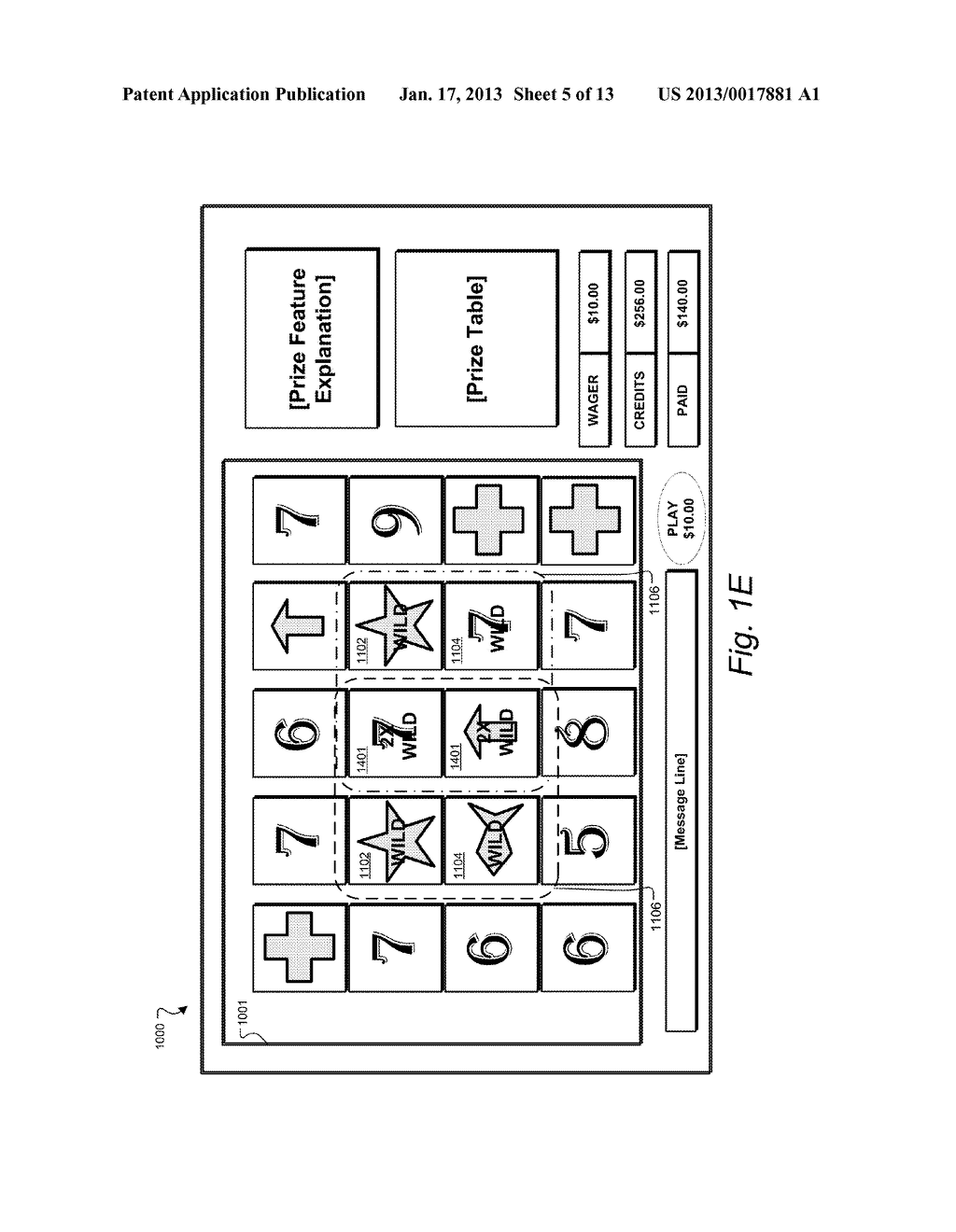 SLOT MACHINE GAME WITH ENHANCED WILD SYMBOL FEATURESAANM Watkins; Brian AlexanderAACI AustinAAST TXAACO USAAGP Watkins; Brian Alexander Austin TX US - diagram, schematic, and image 06