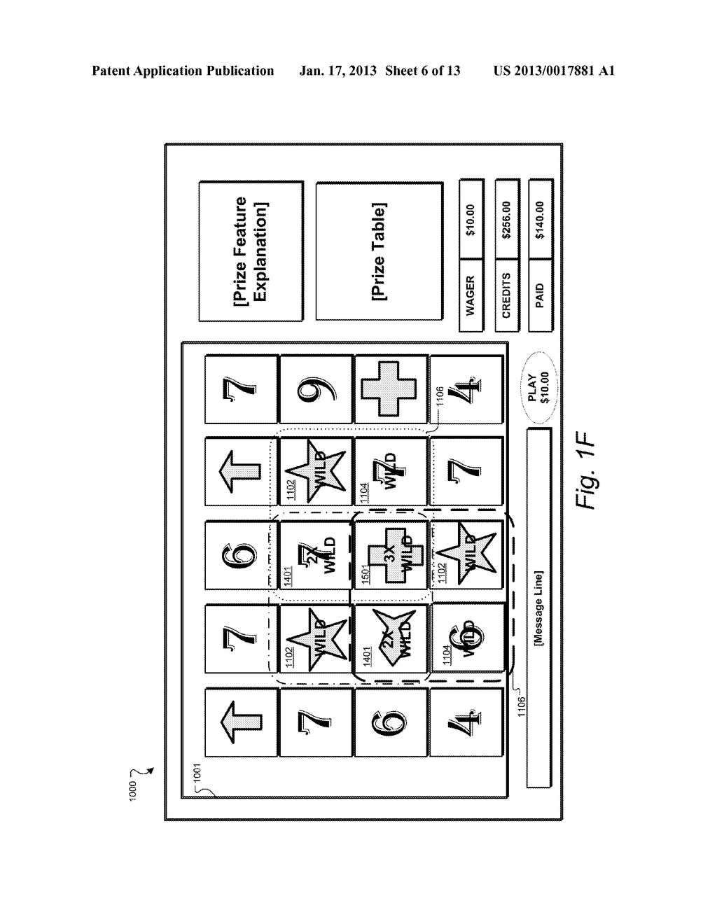 SLOT MACHINE GAME WITH ENHANCED WILD SYMBOL FEATURESAANM Watkins; Brian AlexanderAACI AustinAAST TXAACO USAAGP Watkins; Brian Alexander Austin TX US - diagram, schematic, and image 07