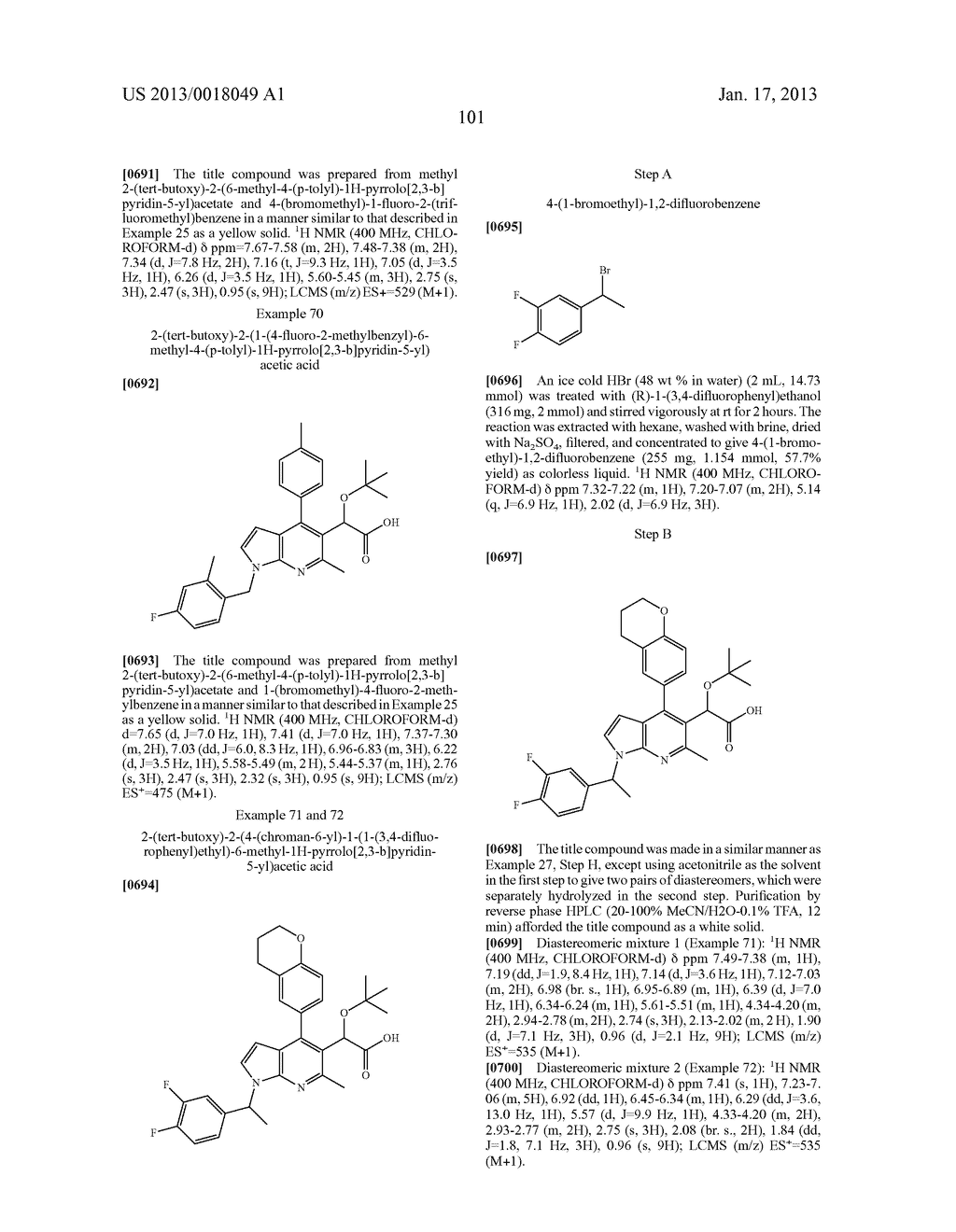 Azaindole Compounds and Methods for Treating HIV - diagram, schematic, and image 102