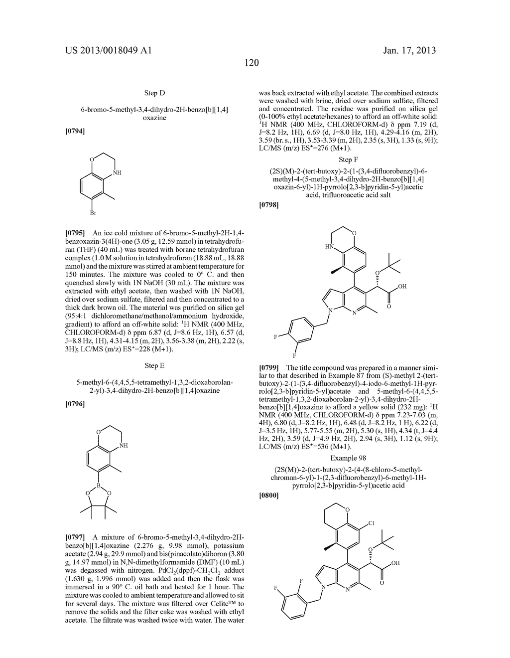 Azaindole Compounds and Methods for Treating HIV - diagram, schematic, and image 121