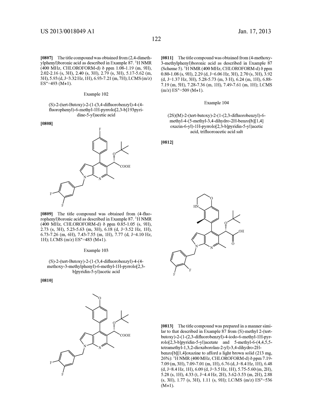 Azaindole Compounds and Methods for Treating HIV - diagram, schematic, and image 123