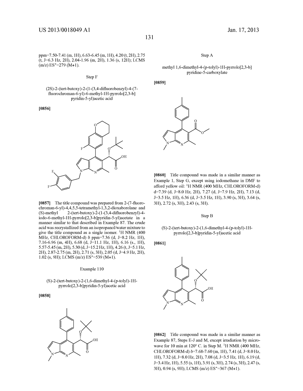 Azaindole Compounds and Methods for Treating HIV - diagram, schematic, and image 132