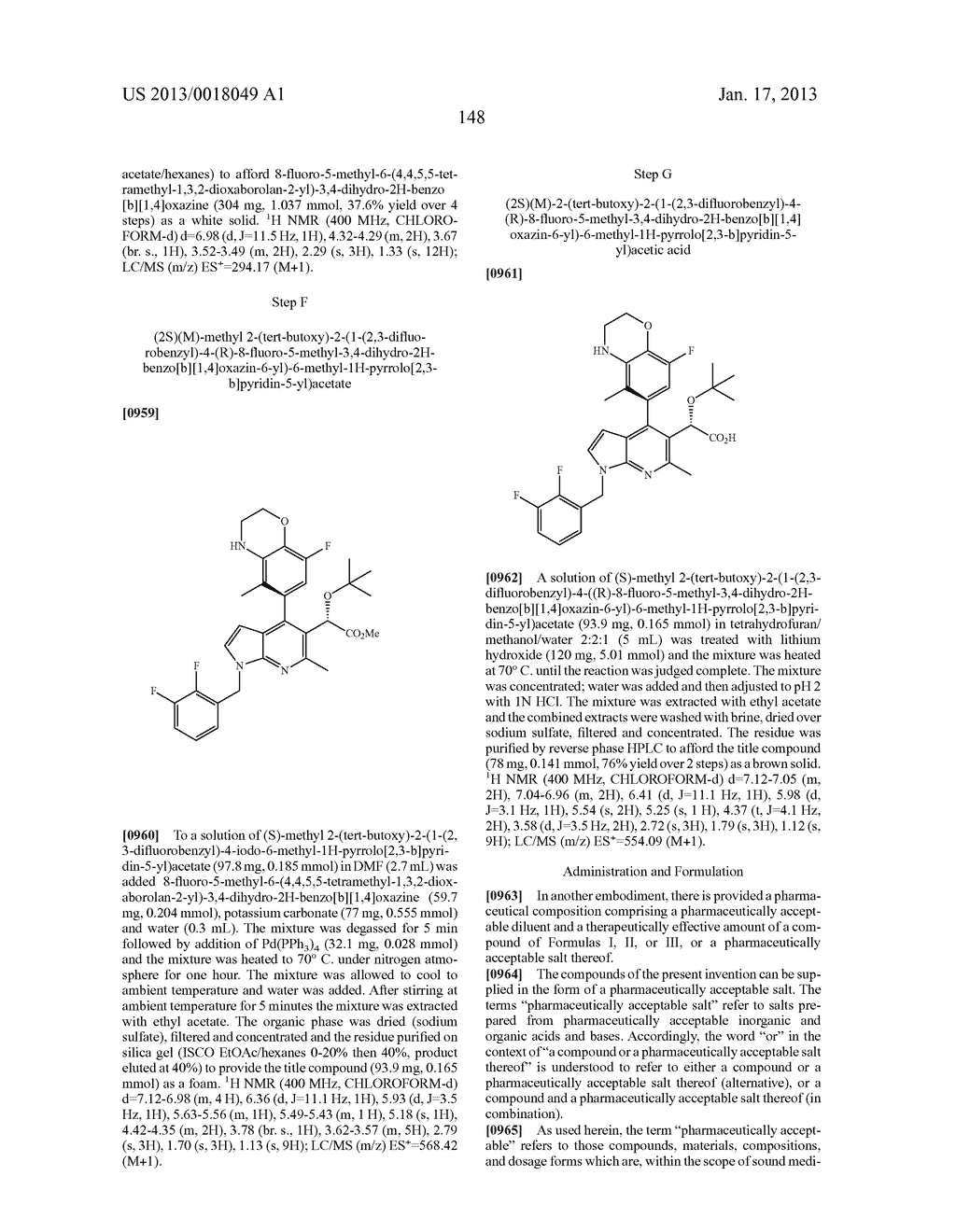 Azaindole Compounds and Methods for Treating HIV - diagram, schematic, and image 149