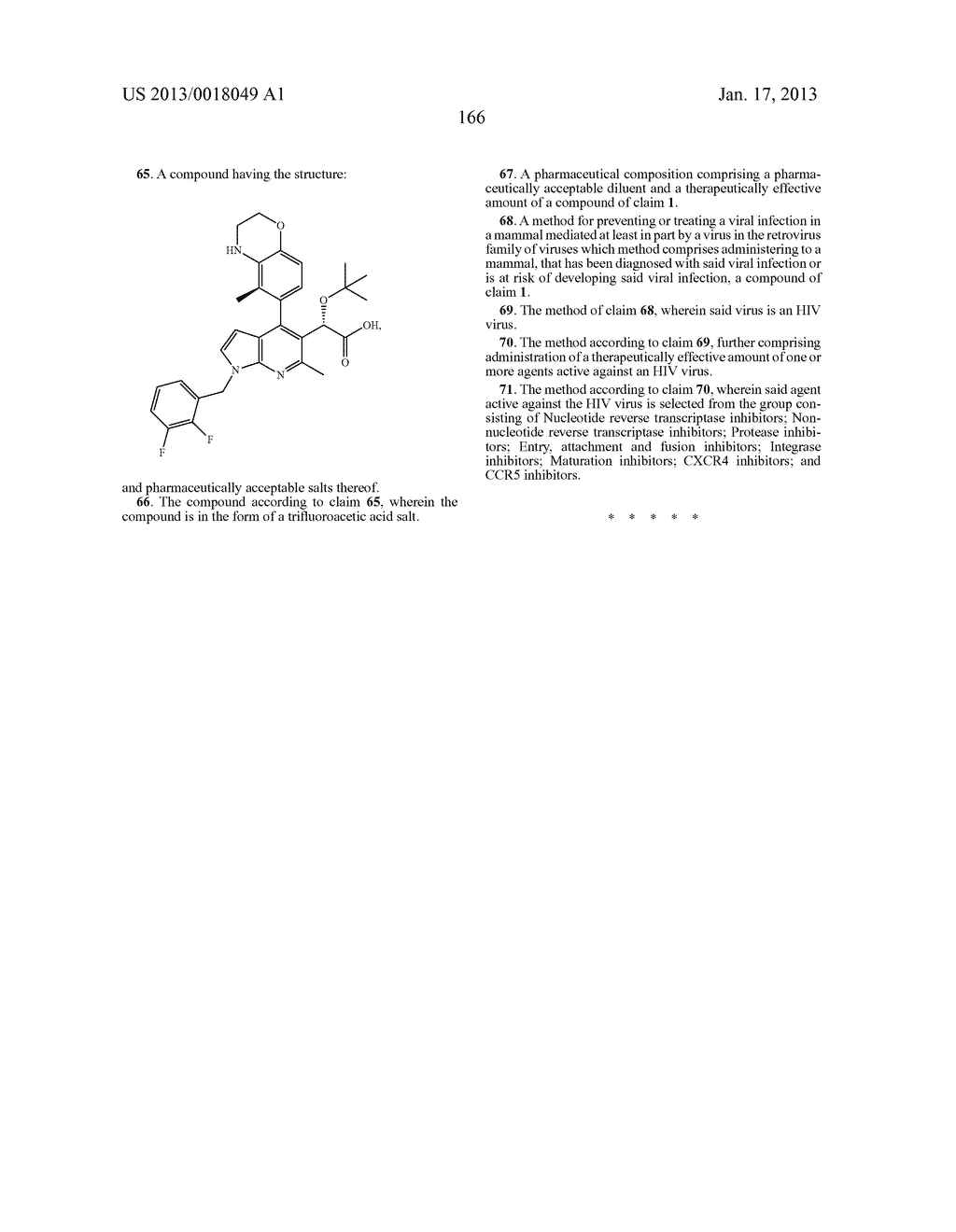Azaindole Compounds and Methods for Treating HIV - diagram, schematic, and image 167