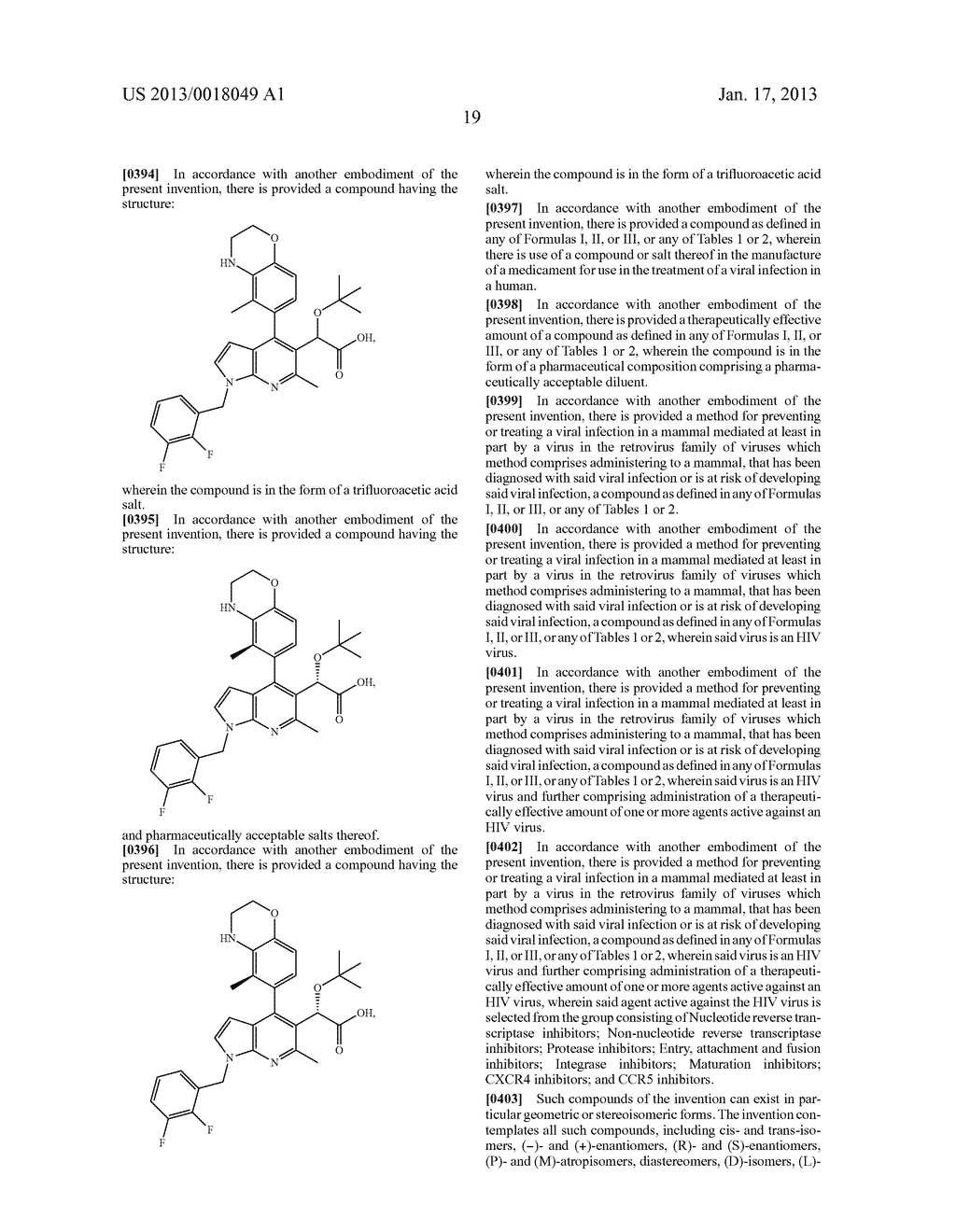 Azaindole Compounds and Methods for Treating HIV - diagram, schematic, and image 20