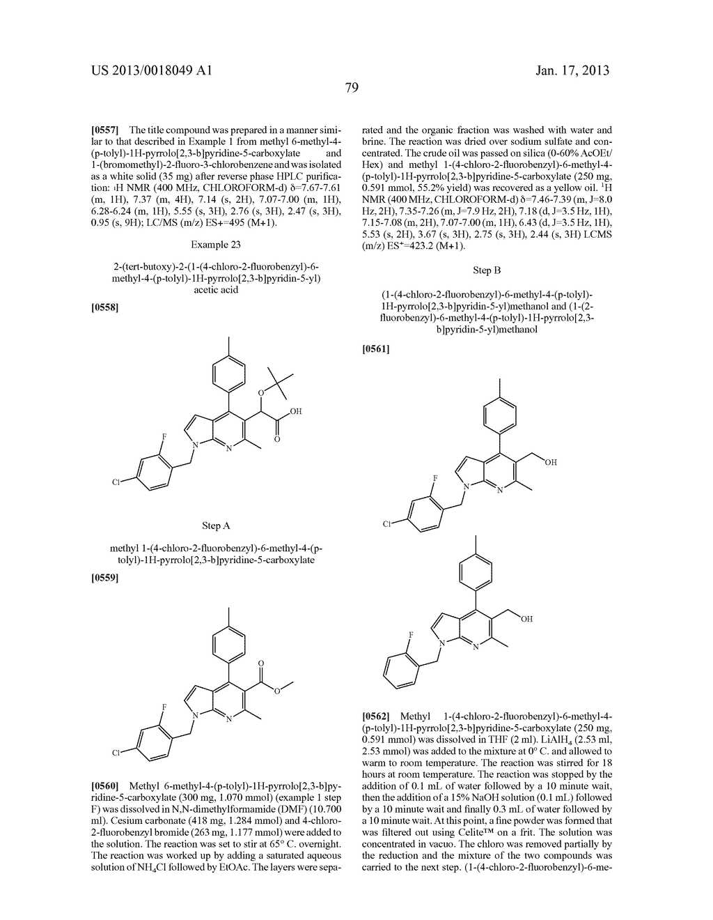 Azaindole Compounds and Methods for Treating HIV - diagram, schematic, and image 80