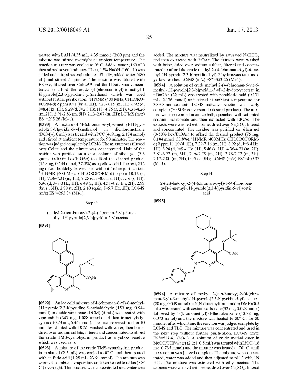 Azaindole Compounds and Methods for Treating HIV - diagram, schematic, and image 86