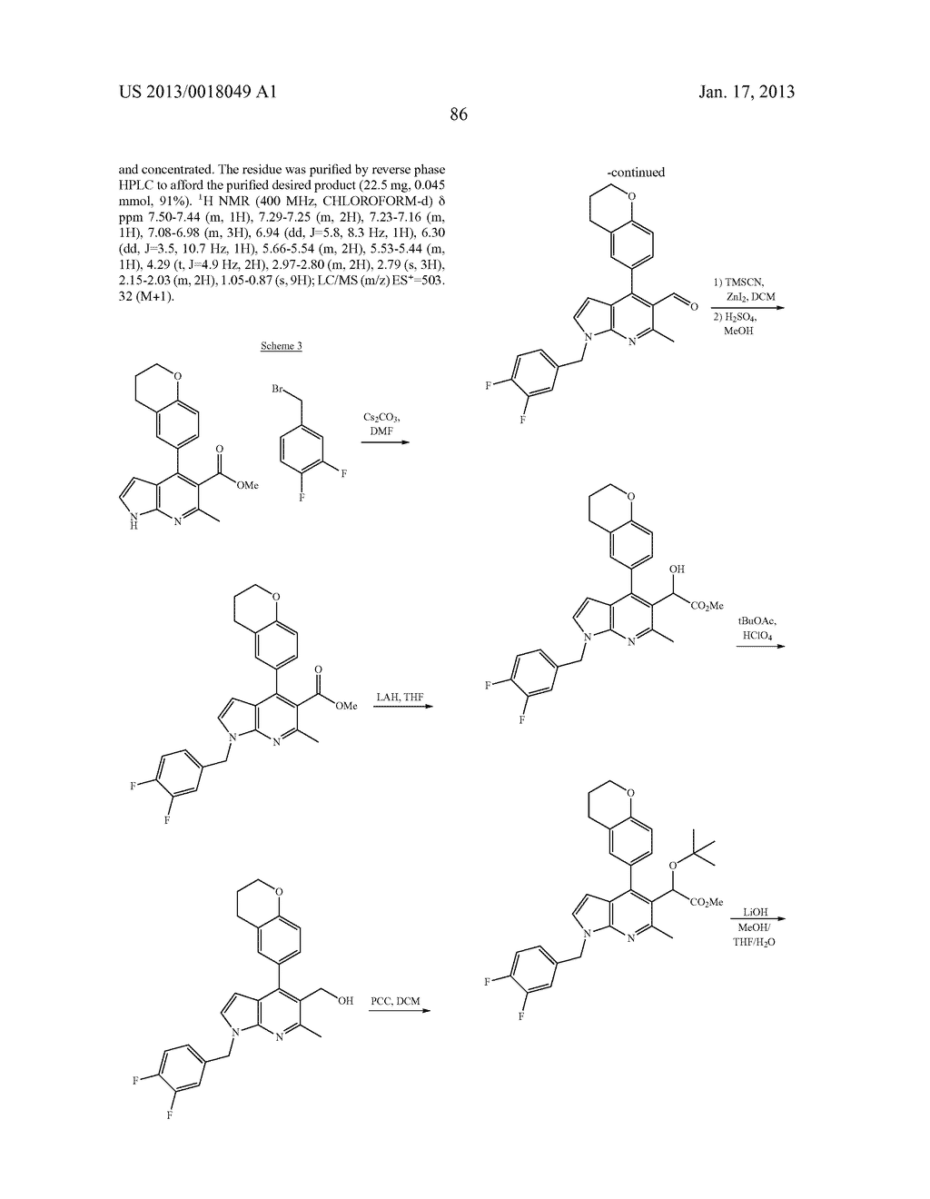 Azaindole Compounds and Methods for Treating HIV - diagram, schematic, and image 87