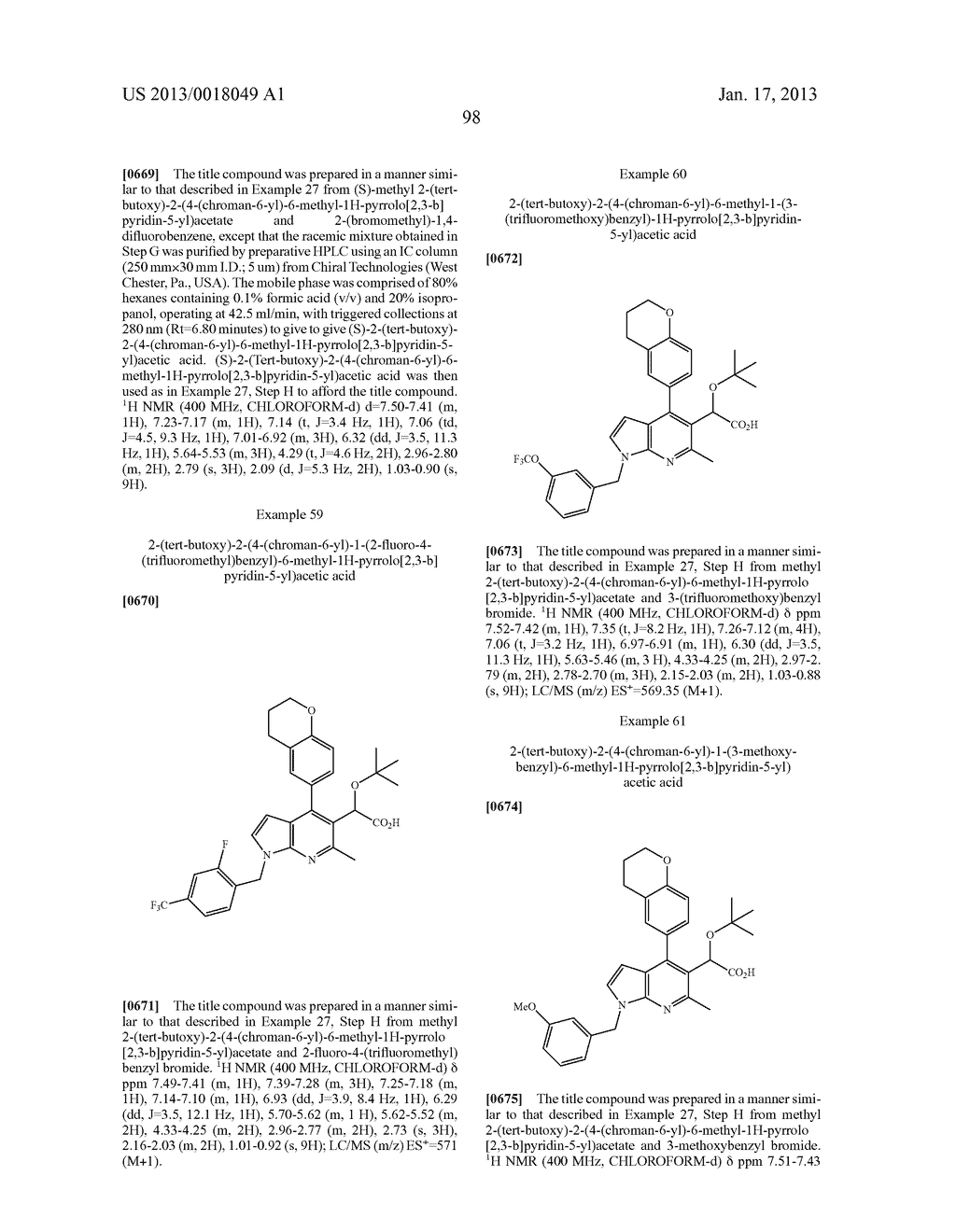 Azaindole Compounds and Methods for Treating HIV - diagram, schematic, and image 99