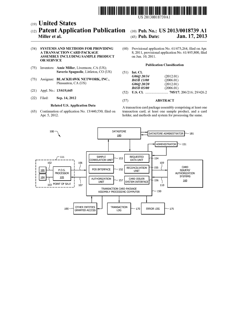 Systems and Methods for Providing a Transaction Card Package Assembly     Including Sample Product or Service - diagram, schematic, and image 01