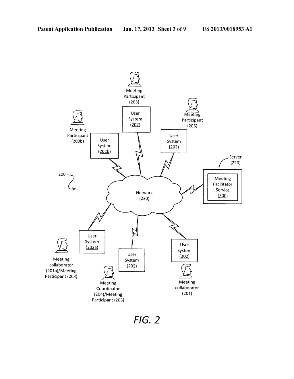 METHOD AND SYSTEM FOR PRESENTING A MEETING IN A CLOUD COMPUTING     ENVIRONMENT - diagram, schematic, and image 04