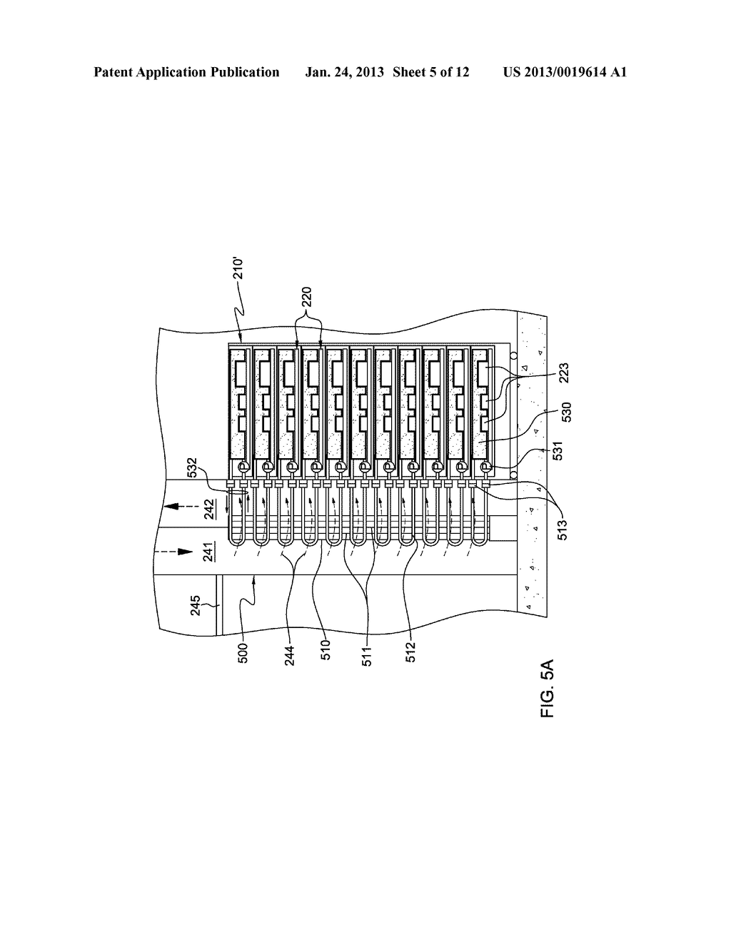 AIR-SIDE ECONOMIZER FACILITATING LIQUID-BASED COOLING OF AN ELECTRONICS     RACK - diagram, schematic, and image 06