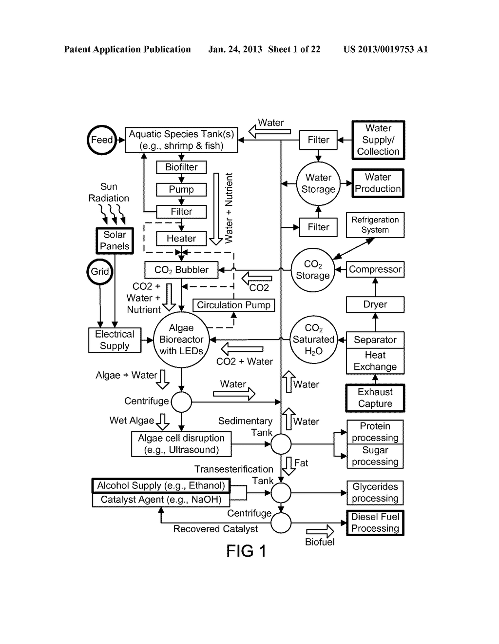 System and Method for Separation of Captured Gases from Exhaust - diagram, schematic, and image 02