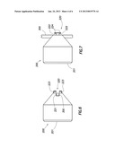 DEVICE FOR PERFORATING A MATERIAL COMPRISING A TAIL-LOCKING CHARGE CASE diagram and image