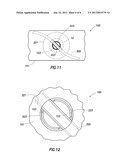 DEVICE FOR PERFORATING A MATERIAL COMPRISING A TAIL-LOCKING CHARGE CASE diagram and image