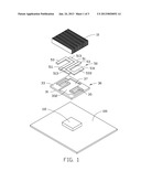 HEAT DISSIPATION DEVICE WITH HEAT PIPE WITHIN BASE diagram and image