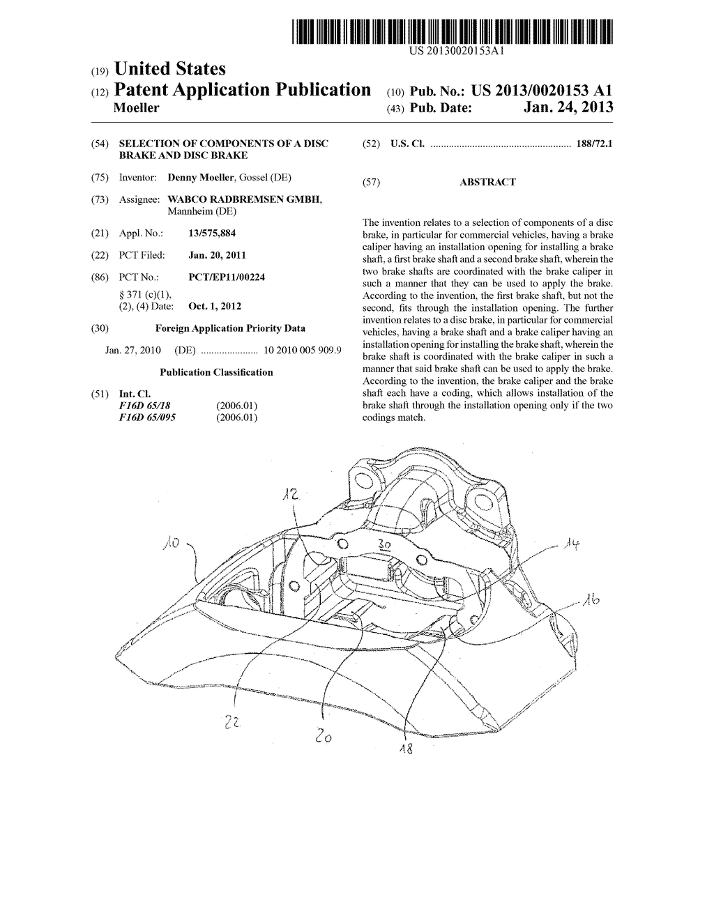 SELECTION OF COMPONENTS OF A DISC BRAKE AND DISC BRAKE - diagram, schematic, and image 01