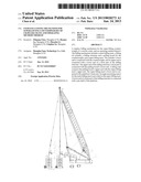 STEPLESS LUFFING MECHANISM FOR SUPER-LIFTING COUNTERWEIGHT OF CRAWLER     CRANE AND OPERATING METHOD THEREOF diagram and image