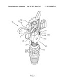 PERCUSSIVE SPRINKLER WITH ACCURATE OUTFLOW ANGLE ADJUSTMENT FUNCTIONS diagram and image