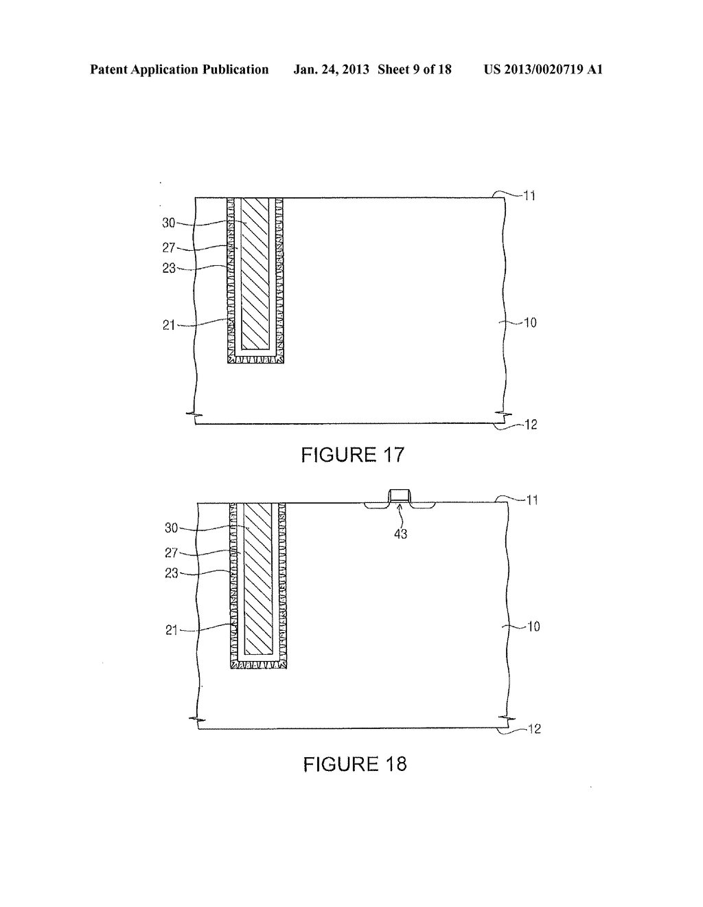 MICROELECTRONIC DEVICES INCLUDING THROUGH SILICON VIA STRUCTURES HAVING     POROUS LAYERS - diagram, schematic, and image 10