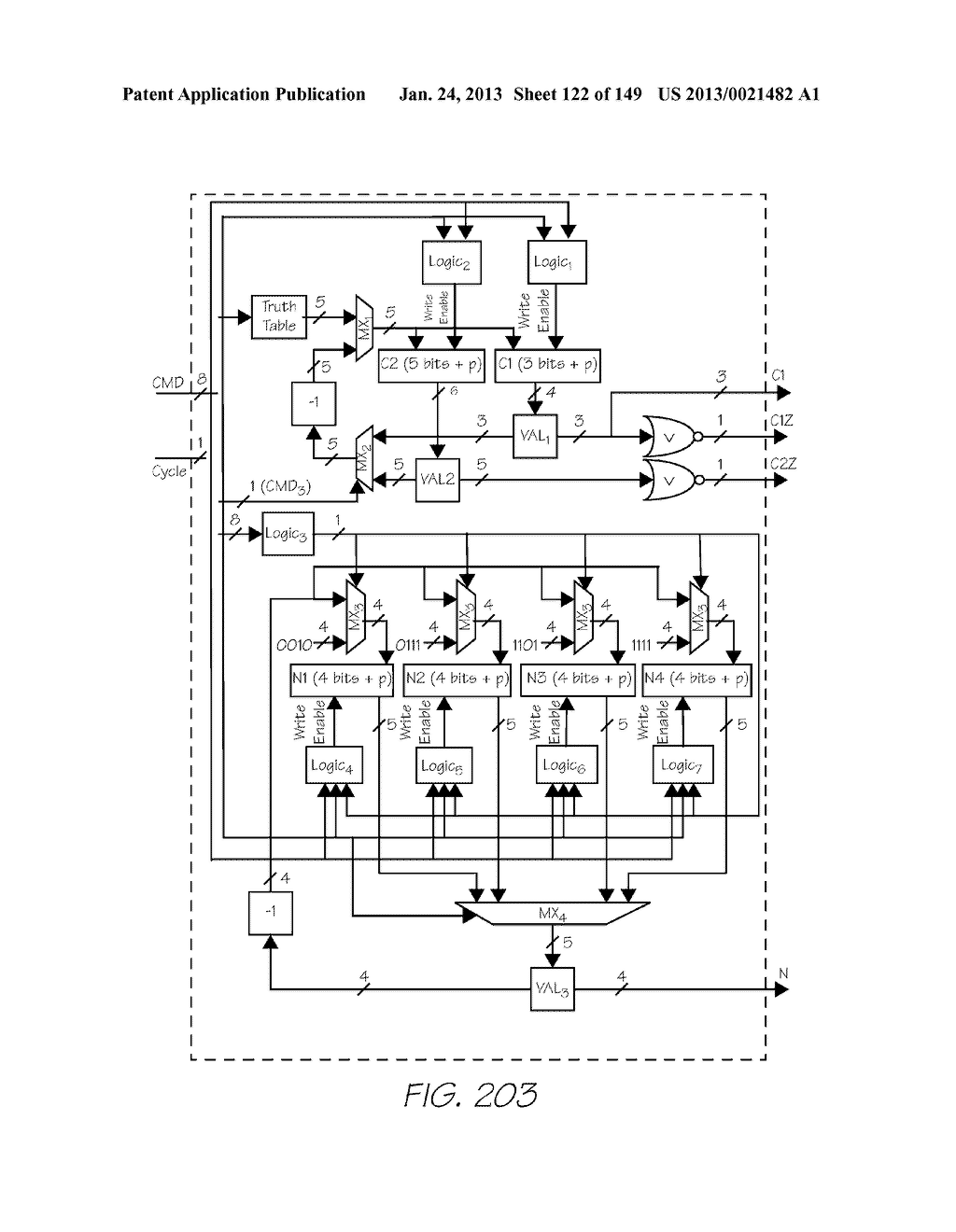 HANDHELD IMAGING DEVICE WITH SYSTEM-ON-CHIP MICROCONTROLLER INCORPORATING     ON SHARED WAFER IMAGE PROCESSOR AND IMAGE SENSOR - diagram, schematic, and image 123