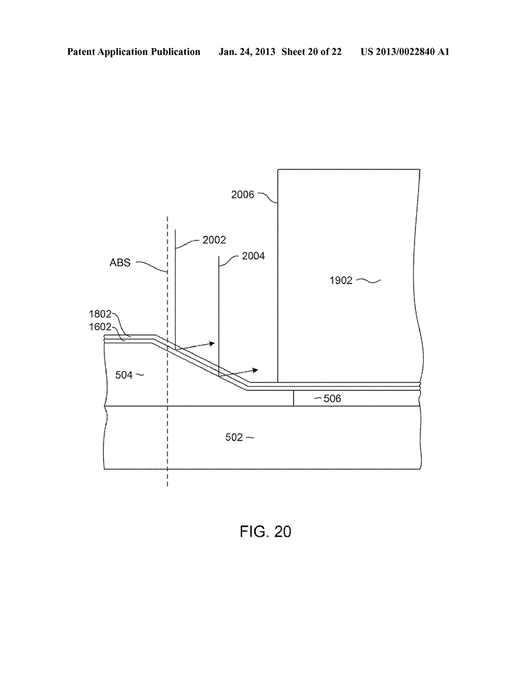 METHOD FOR MANUFACTURING A MAGNETIC WRITE HEAD WITH A FLOATING LEADING     SHIELD - diagram, schematic, and image 21