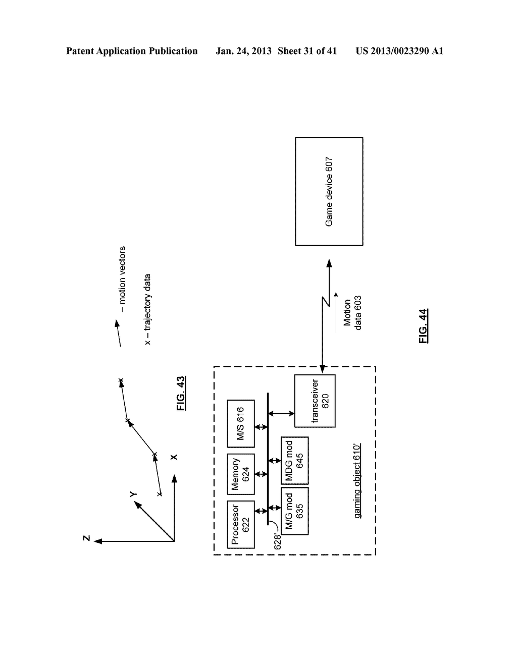 MULTI-MODE MOBILE COMMUNICATION DEVICE WITH MOTION SENSOR AND METHODS FOR     USE THEREWITH - diagram, schematic, and image 32