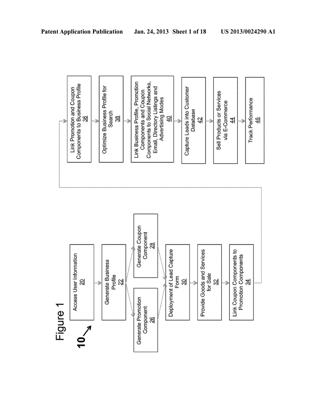 METHOD AND APPARATUS FOR MANAGING SALES PROMOTIONS AND GENERATING CUSTOMER     LEADS - diagram, schematic, and image 02