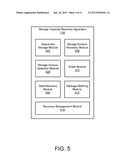 APPARATUS, SYSTEM, AND METHOD FOR MANAGING STORAGE CAPACITY RECOVERY diagram and image