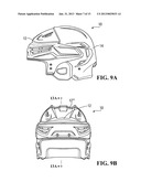 ADJUSTABLE HELMET FOR A HOCKEY OR LACROSSE PLAYER diagram and image