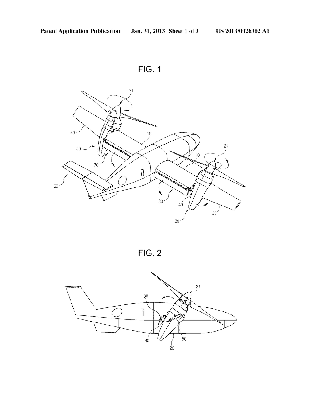 HIGH PERFORMANCE TILT ROTOR AIRCRAFT IN WHICH NACELLE TILT ANGLE AND     FLAPERON ANGLE MECHANICALLY INTERWORK WITH EACH OTHER - diagram, schematic, and image 02