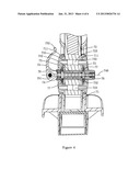 SCOOTER WITH FOLDING DEVICE AND FOLDING DEVICE diagram and image