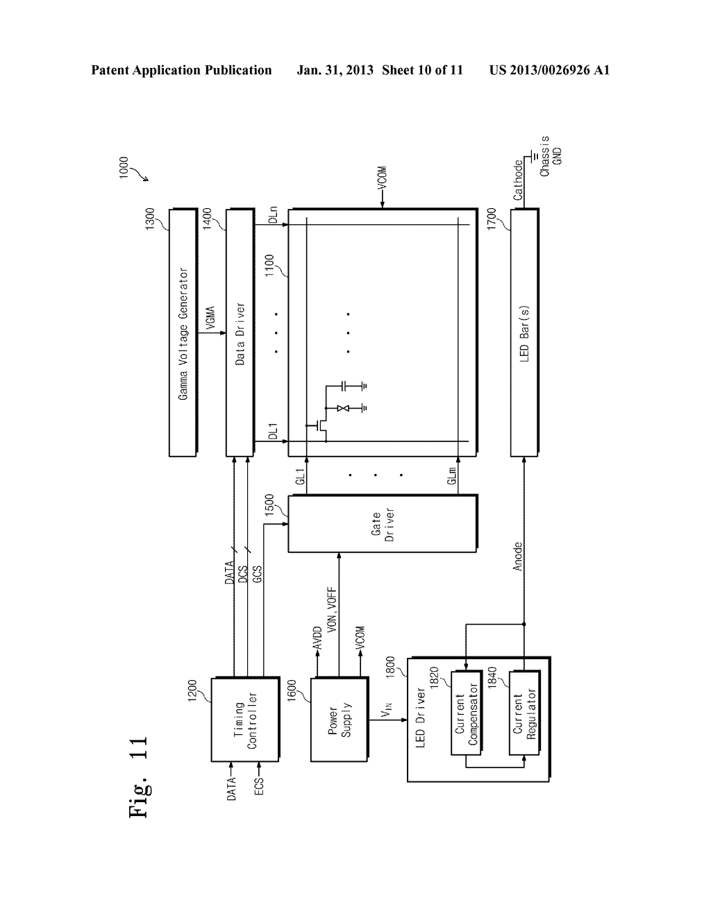 BACKLIGHT UNITS AND CURRENT CONTROL METHODS THEREOF - diagram, schematic, and image 11