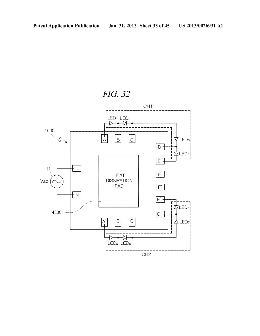 LED LUMINESCENCE APPARATUS AND METHOD OF DRIVING THE SAME - diagram, schematic, and image 34