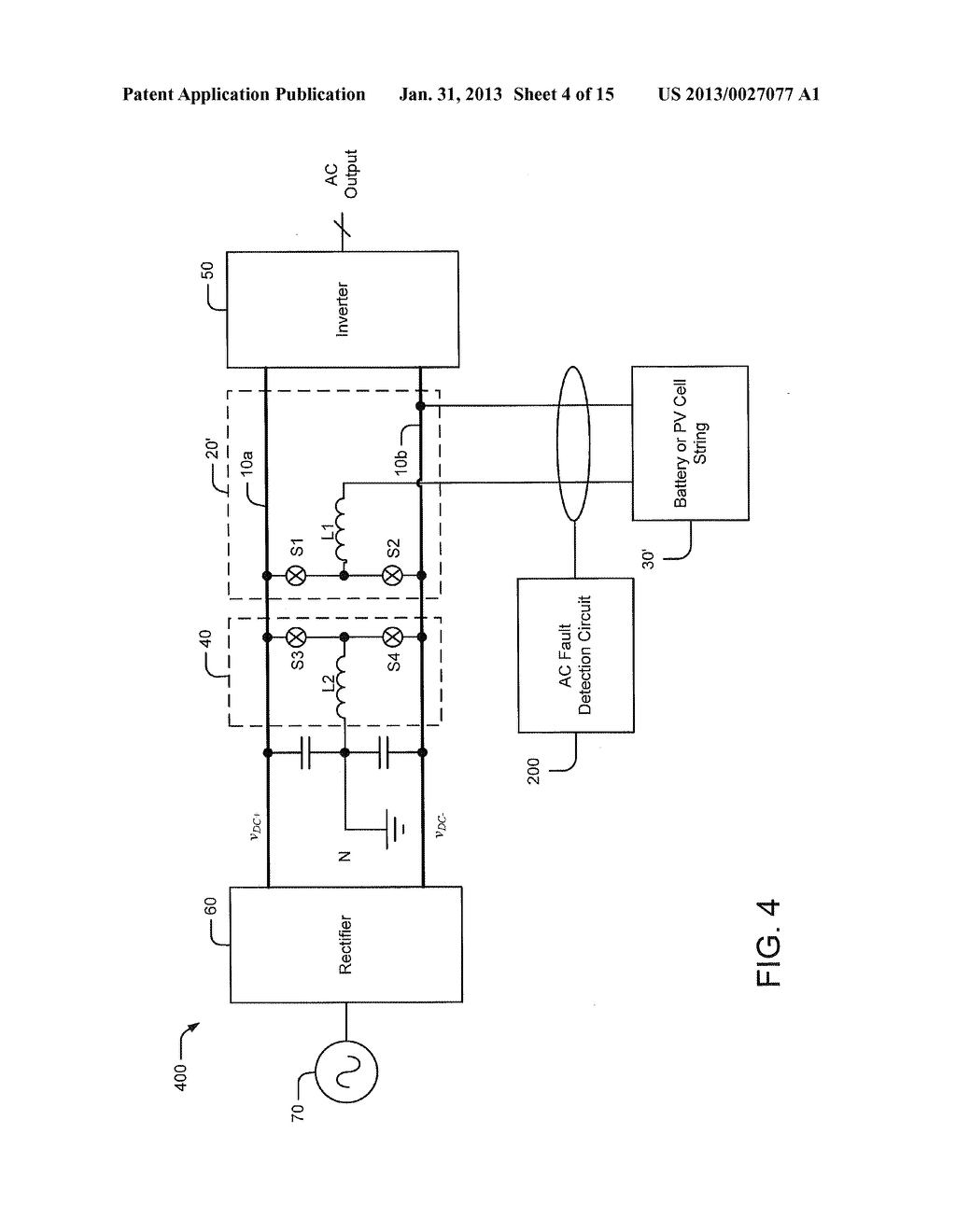SYSTEMS AND APPARATUS FOR FAULT DETECTION IN DC POWER SOURCES USING AC     RESIDUAL CURRENT DETECTION - diagram, schematic, and image 05