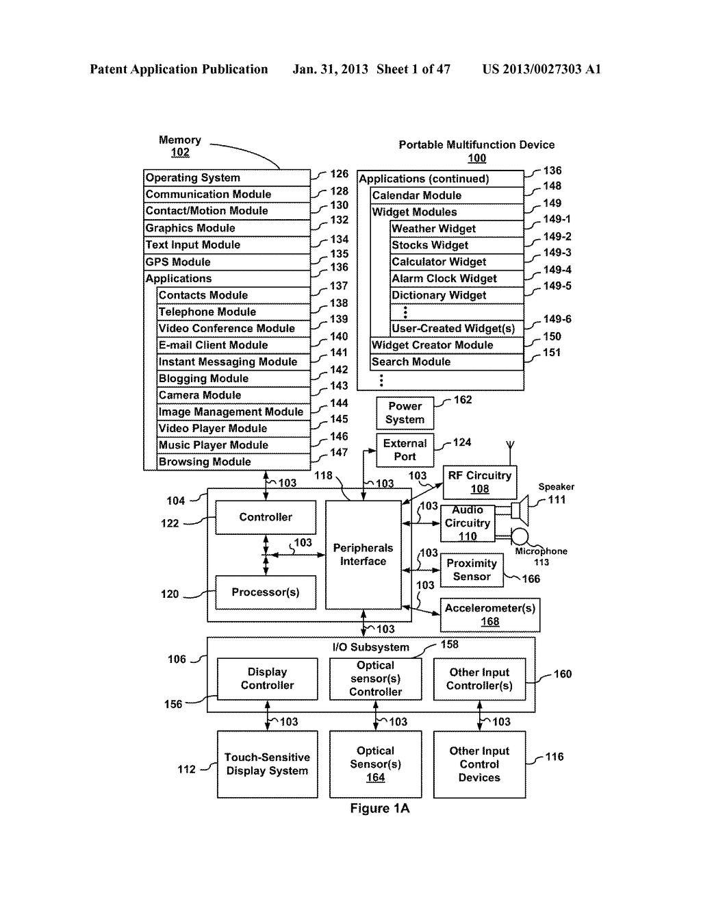 Touch Screen Device, Method, and Graphical User Interface for Moving     On-Screen Objects Without Using a Cursor - diagram, schematic, and image 02