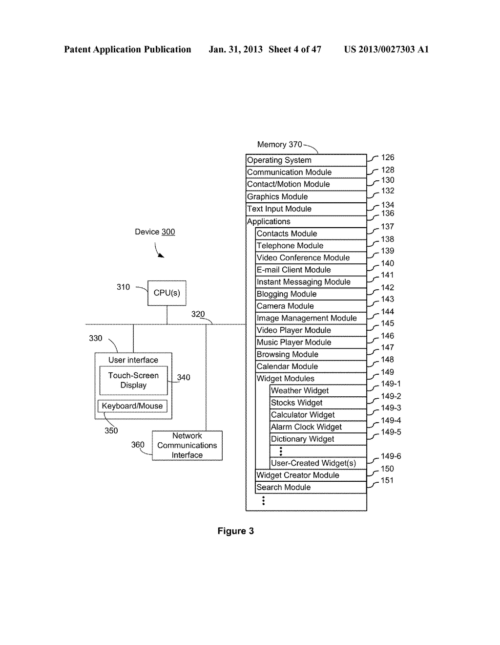 Touch Screen Device, Method, and Graphical User Interface for Moving     On-Screen Objects Without Using a Cursor - diagram, schematic, and image 05