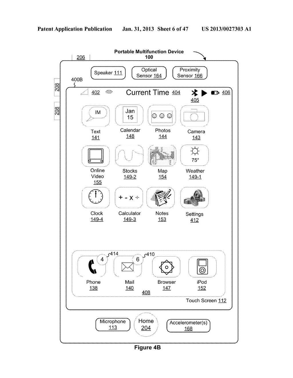 Touch Screen Device, Method, and Graphical User Interface for Moving     On-Screen Objects Without Using a Cursor - diagram, schematic, and image 07
