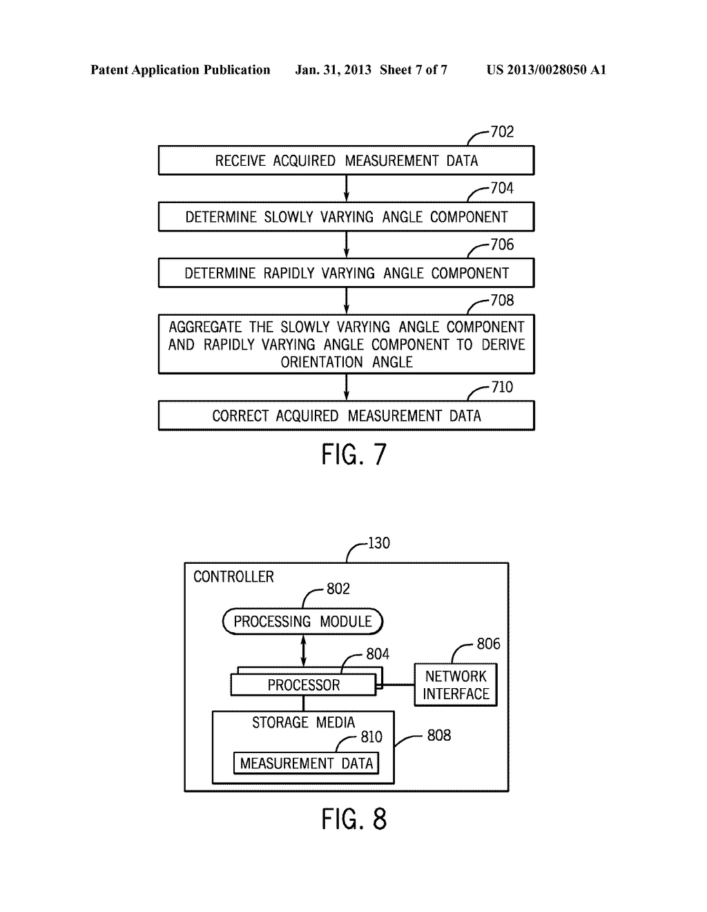 DETERMINING AN ORIENTATION ANGLE OF A SURVEY SENSOR - diagram, schematic, and image 08