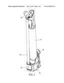 PORTABLE AIR PUMP WITH A HIDDEN PRESSURE GAUGE diagram and image