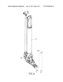 PORTABLE AIR PUMP WITH A HIDDEN PRESSURE GAUGE diagram and image