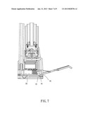 PORTABLE AIR PUMP WITH A HIDDEN PRESSURE GAUGE diagram and image