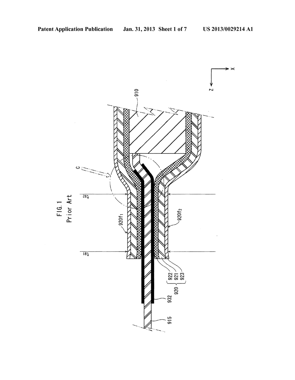 LAMINATE-CASED BATTERY WITH TABS PARTIALLY EXTENDING OUTWARDLY ACROSS     SEALED PORTION OF LAMINATE CASE - diagram, schematic, and image 02
