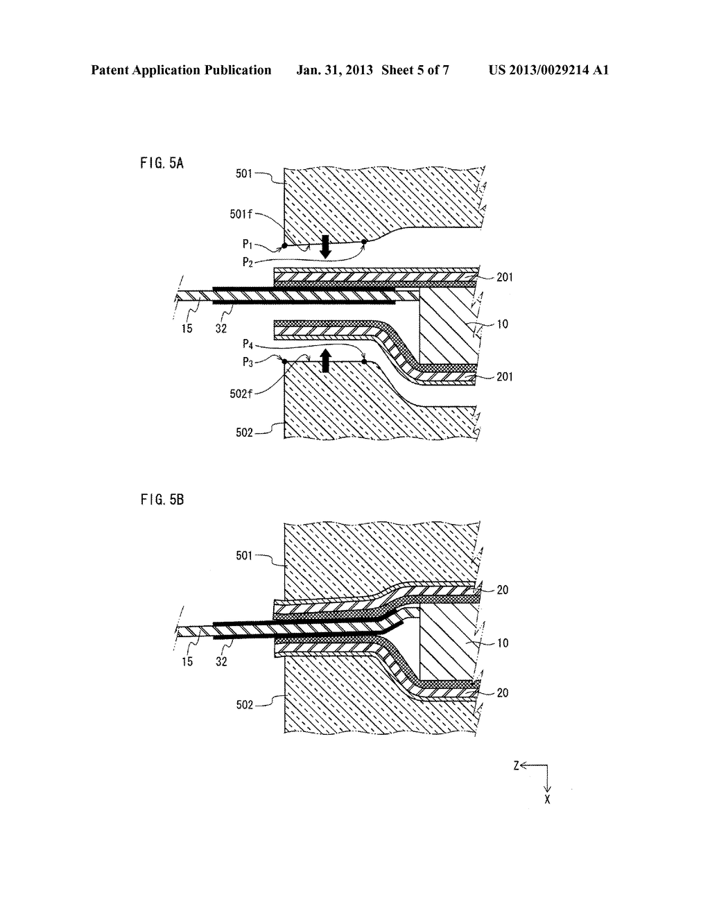 LAMINATE-CASED BATTERY WITH TABS PARTIALLY EXTENDING OUTWARDLY ACROSS     SEALED PORTION OF LAMINATE CASE - diagram, schematic, and image 06