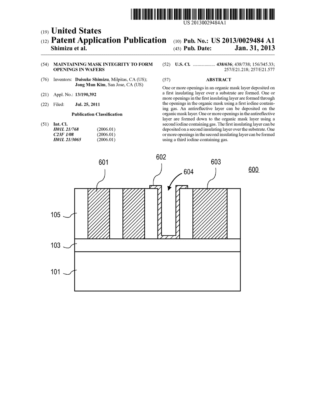 MAINTAINING MASK INTEGRITY TO FORM OPENINGS IN WAFERS - diagram, schematic, and image 01