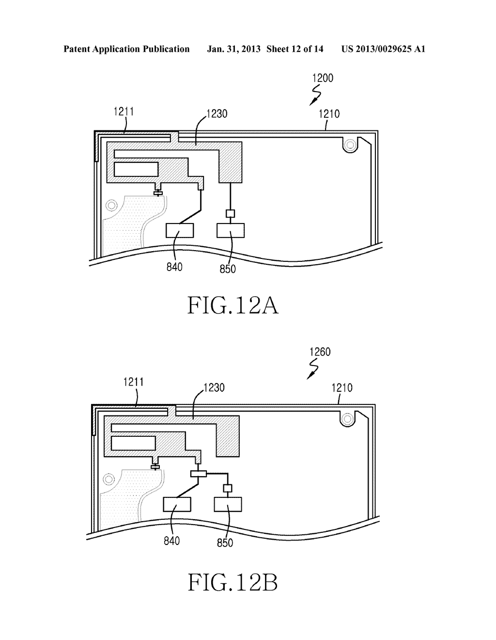 INTEGRATED ANTENNA AND SENSOR ELEMENT APPARATUS FOR A PORTABLE WIRELESS     TERMINAL - diagram, schematic, and image 13