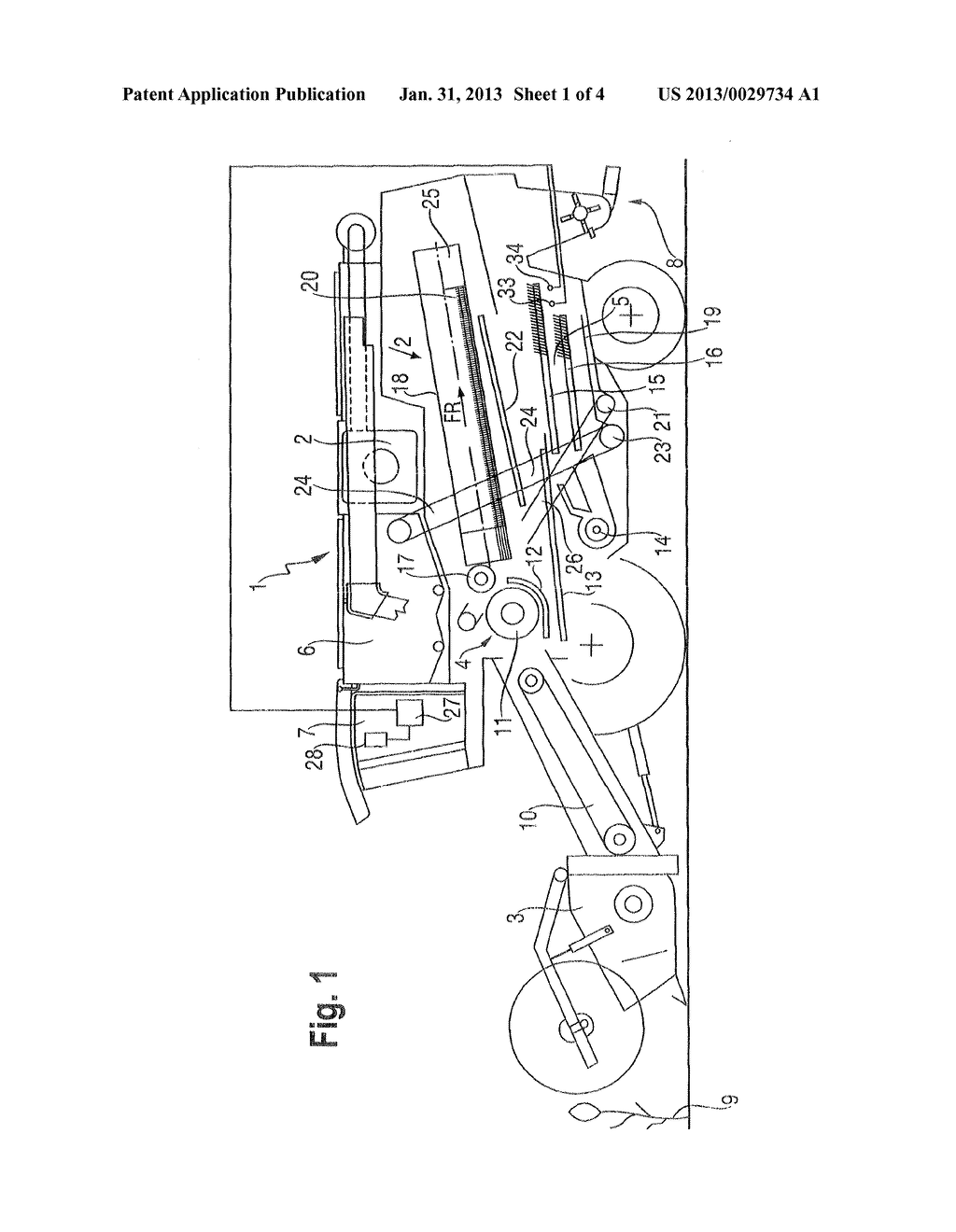 Method for controlling a crop separating process of a combine harvester - diagram, schematic, and image 02