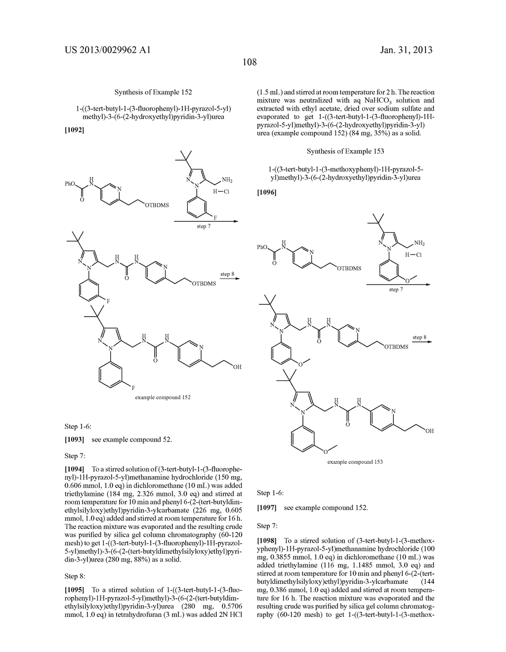 Substituted Heteroaromatic Pyrazole-Containing Carboxamide and Urea     Compounds as Vanilloid Receptor Ligands - diagram, schematic, and image 109